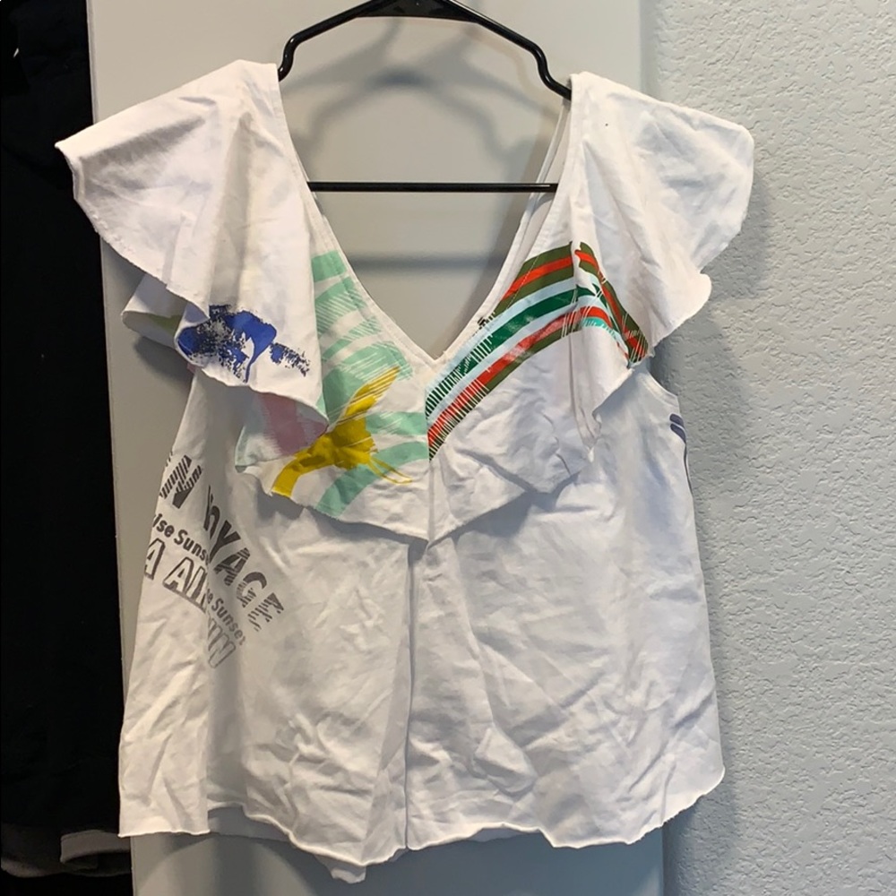 ANTHROPOLOGIE akemi + kin summer cotton top